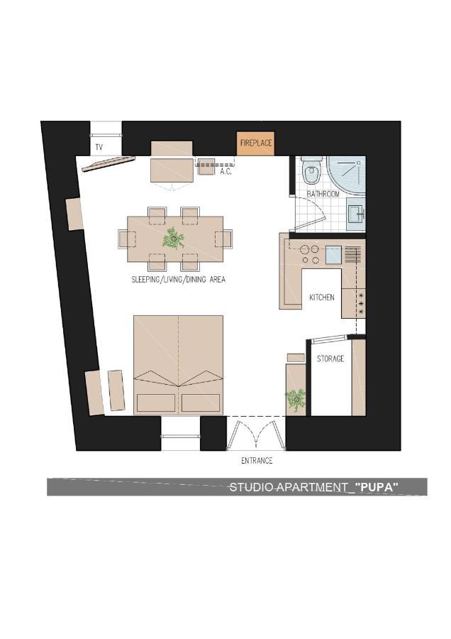 Studio Apartment Pupa 두브로브니크 외부 사진